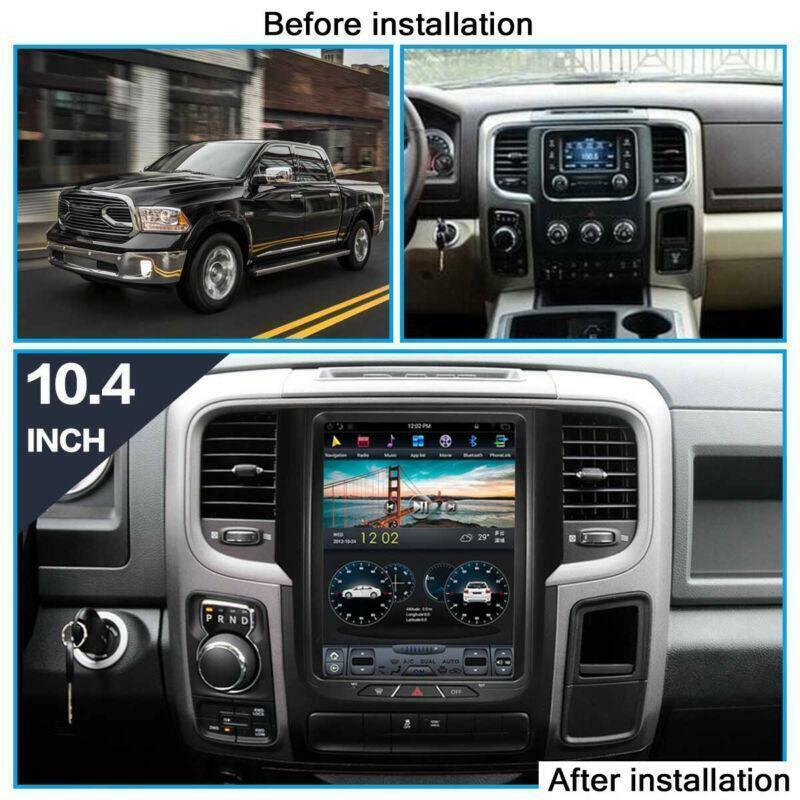 2012-2018 for Dodge for RAM 1500 Stereo Radio GPS NAVIGATION 10.4 Android 9.0 WiFi