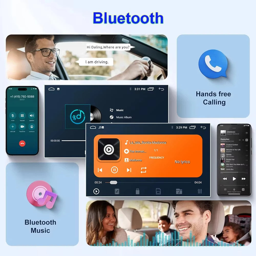 Android Auto CarPlay Car Radio for Fiat Panda 2013-2020 Stereo GPS Player Screen