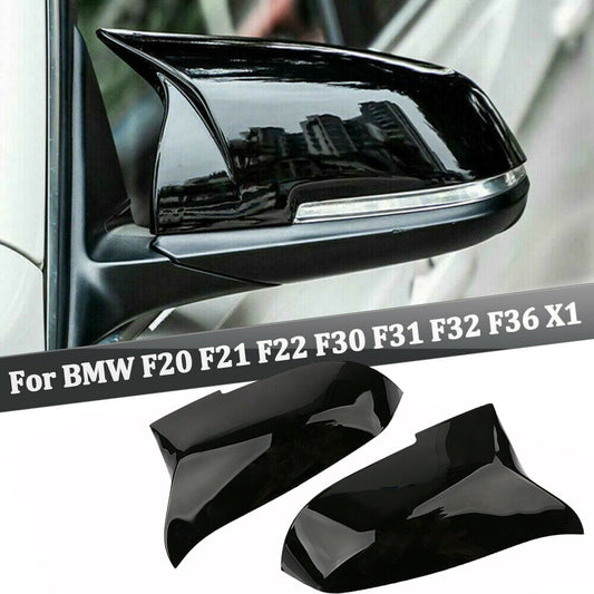 Glossy black side mirror caps for BMW F20 F21 F22 F30 F32 F36 F87