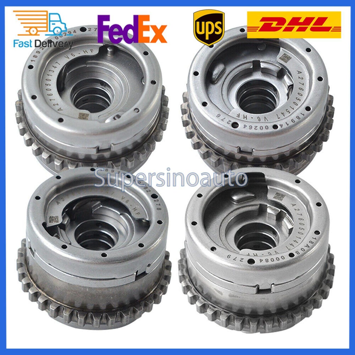 4PCS Intake Exhaust Camshaft Adjuster Set For C350 ML350 2012 for Mercedes-Benz