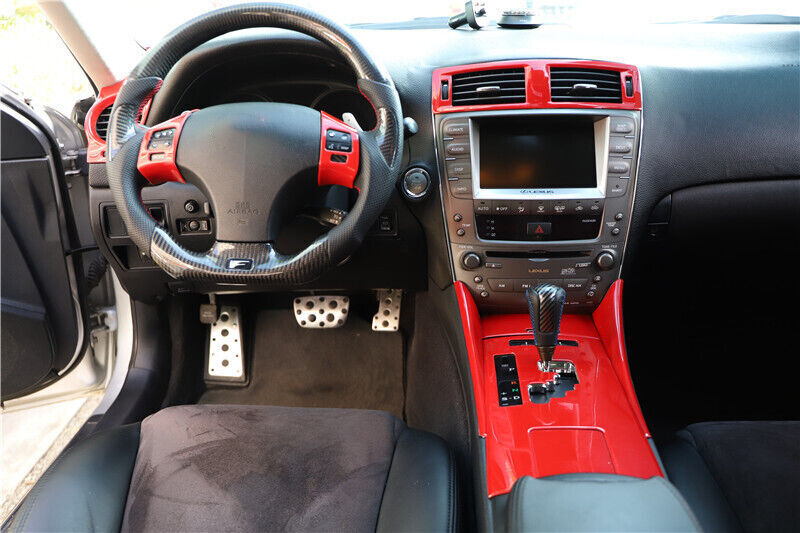 Inner Middle Air Outlet Vent Cover Trim 1PCS Fit for Lexus IS 2006-11 Bright Red