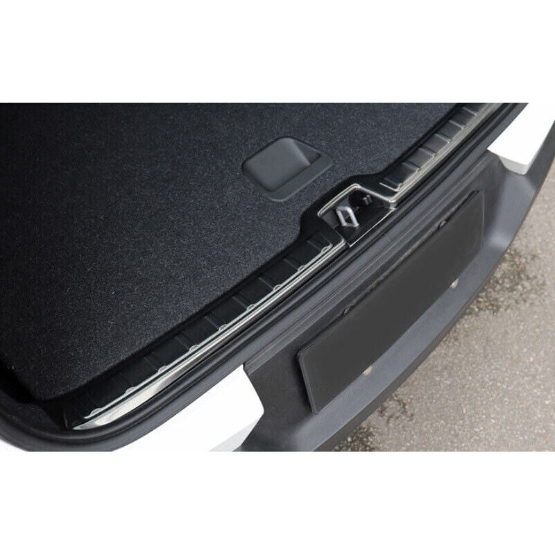 for Volvo XC40 2019-2022 Black Steel Rear Bumper Protector Sill Plate Cover Trim