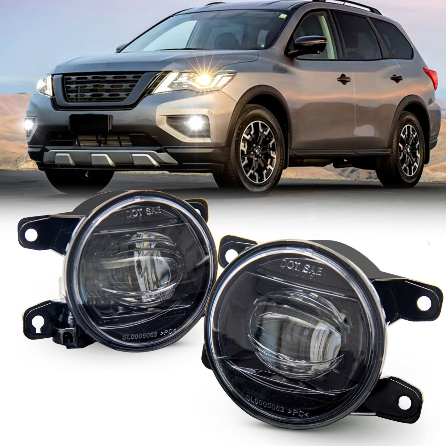 LED fog lights suitable for Honda Accord Coupe 2DR 13-15 / for Civic 13-21 / Fit 2015-2020 L+R