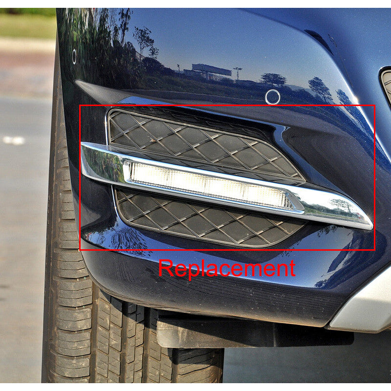6-piece L + R front fog light grille trim cover set for 2013-15 for Benz X204 GLK350