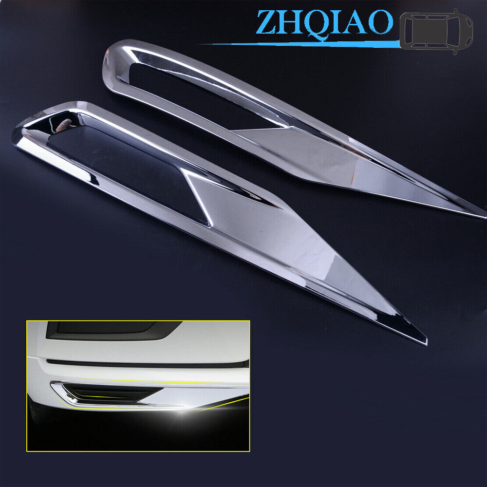 Chrome lower Front Fog Light Lamp Cover Trim Fit for Volvo XC60 2018 2019