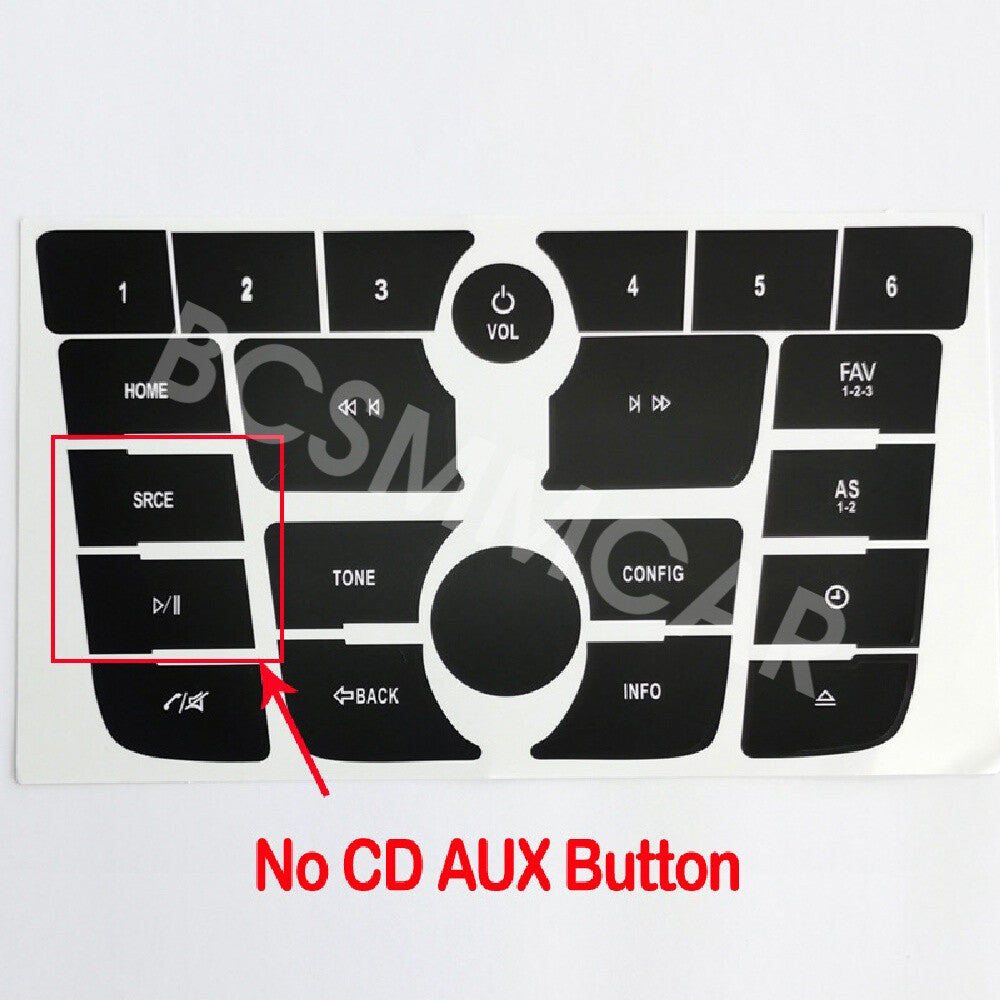 Radio Button Repair Stickers Replacement Parts Fit for Buick Verano 2012-2015