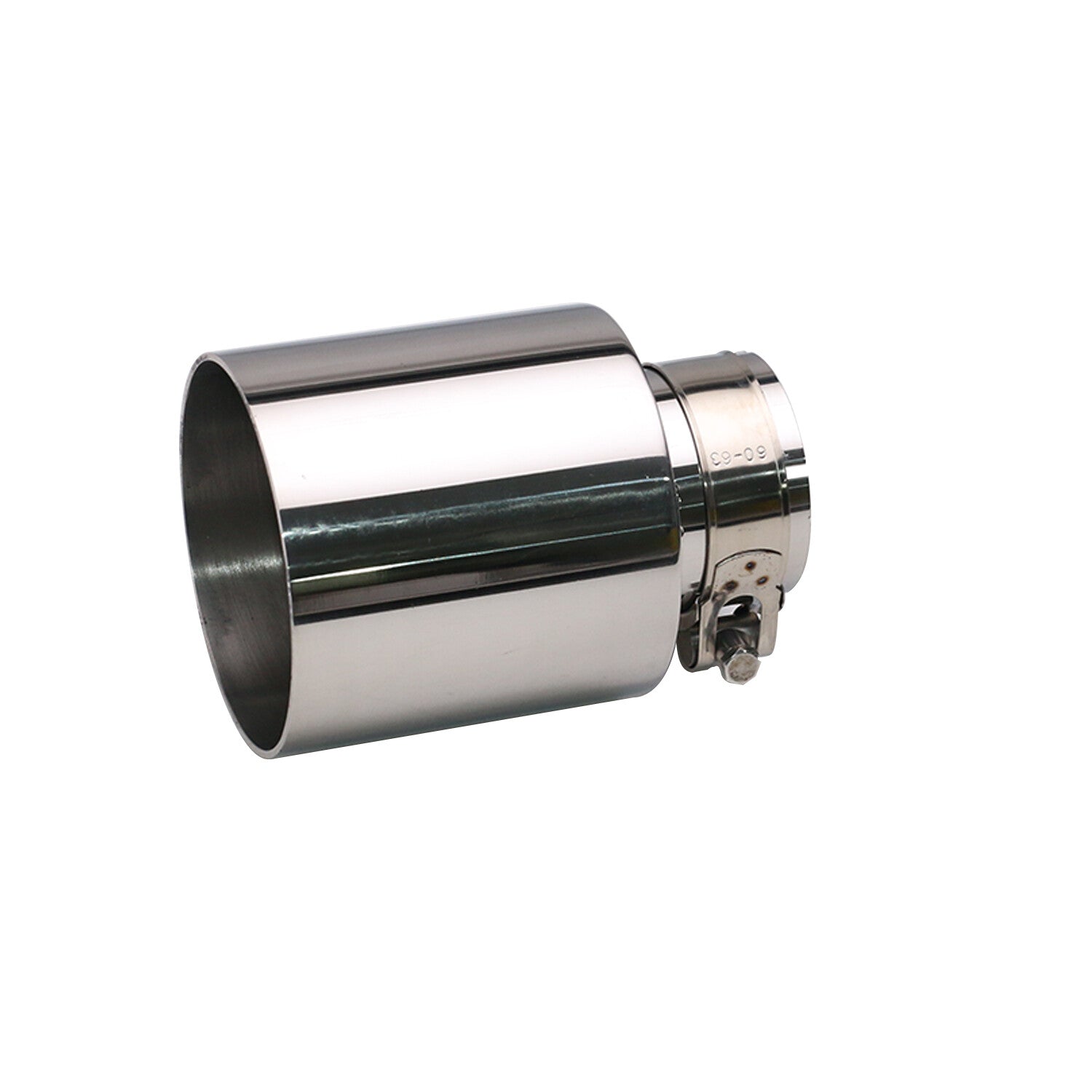 Sliver Universal 2.5'' Inlet 4'' OD Exhaust End Tips Clamp-on Pipe Tip 145mm
