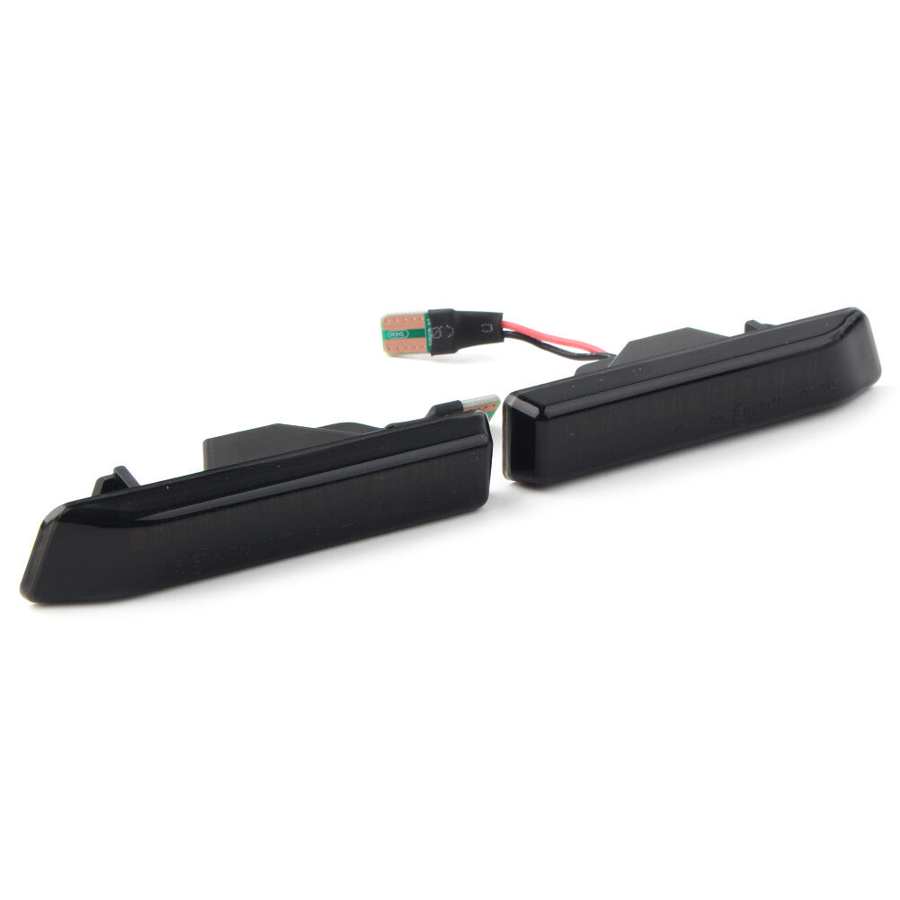 Dynamic LED Side Marker Turn Signal Light Lamp for BMW E36 3-Series X5 E53 Black