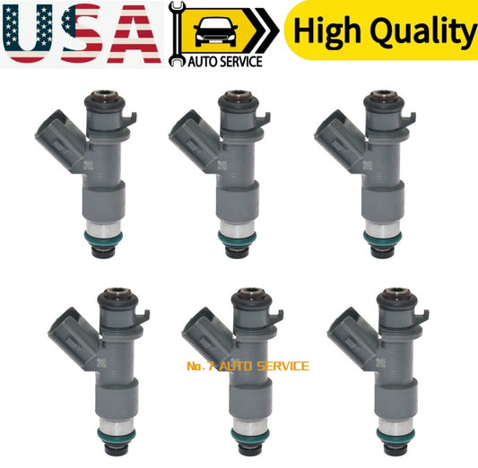 6PCS Fuel Injectors 16450-R70-A01 for Honda Accord for Acura MDX TL TSX 3.5L 3.7L