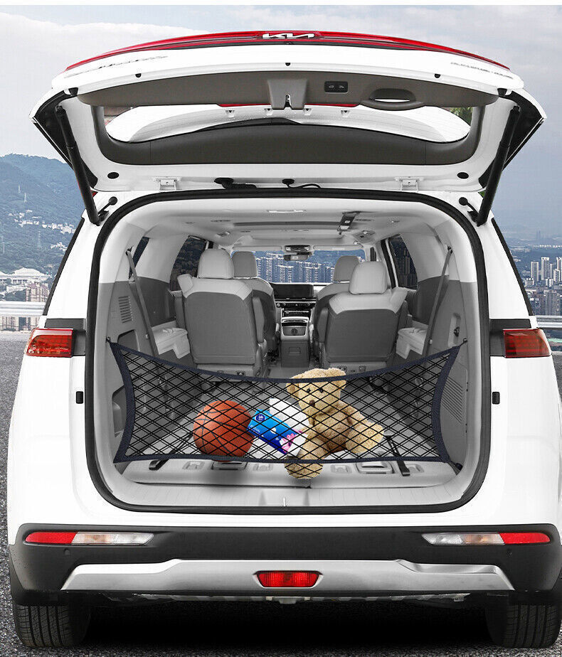 for Kia Carnival 22-24 Rear Cargo Trunk Boot Floor Elastic Mesh Storage Net 1PCS