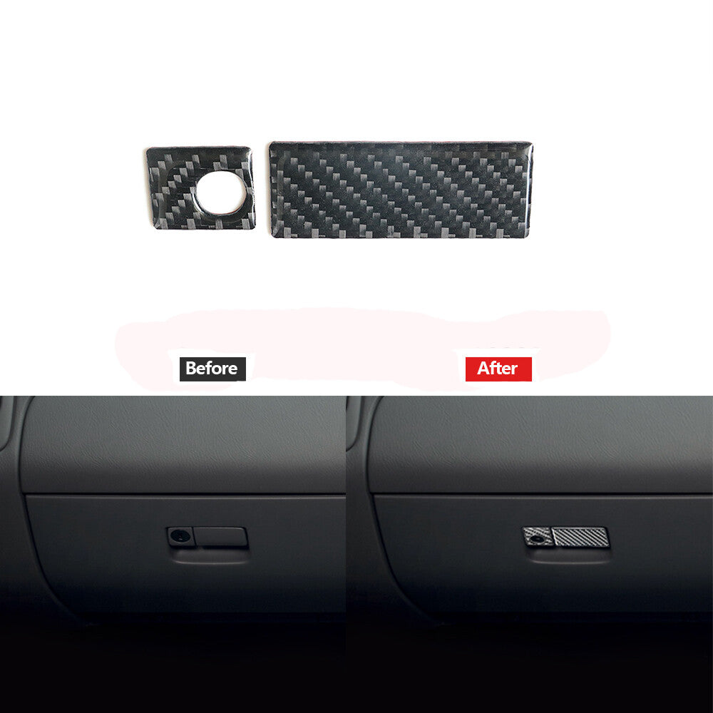Carbon Fiber for Co -pilot Handle Box Cover Trim for Suzuki Grand Vitara 2006-2013