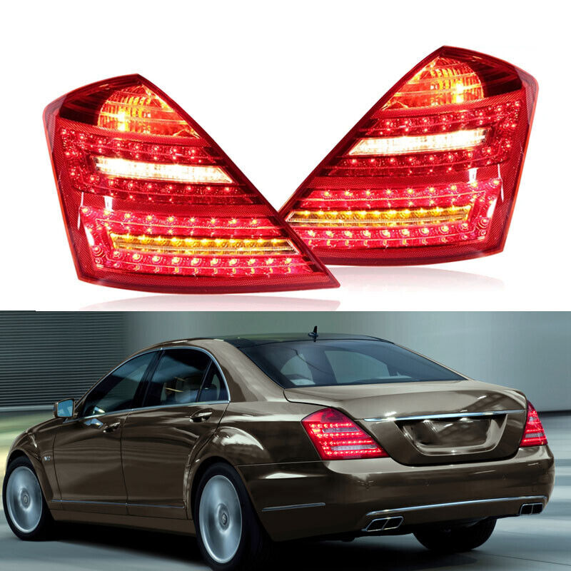 Pair Tail Light for Mercedes-Benz W221 S-Class 2007-2009 Rear Light Tail Lamp