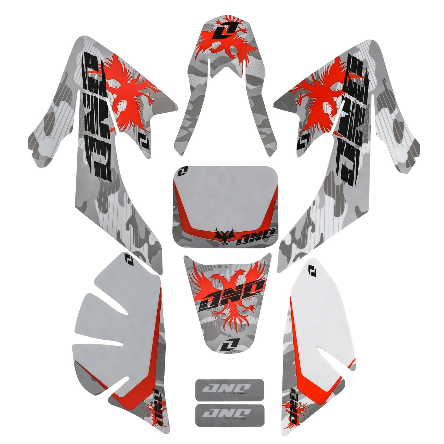 Plastics Fender Sticker Kit Fuel Tank for Seat for Honda CRF50 Pit Bike 70/110/125CC