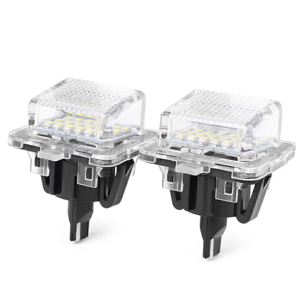 for Mercedes Benz W204 W212 W221 White LED License Plate Number Lights