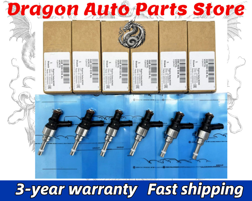 6-piece fuel injector 06E906036AL suitable for Audi for A6 , A7, for A8 , Q5, Q7, S5, and for Volkswagen Touareg 3.0T.