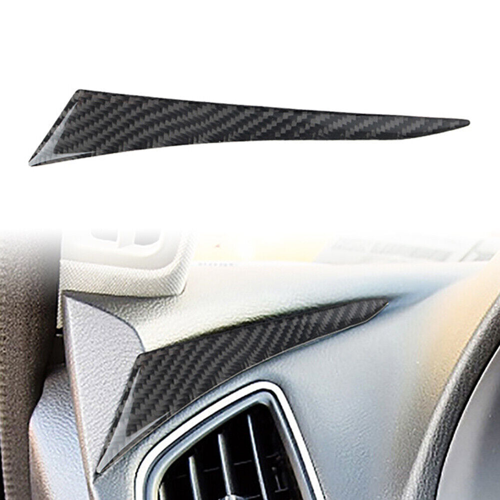 Carbon Fiber Interior Left Dashboard Sticker Cover Fit for Infiniti Q50 Q60 2014-19