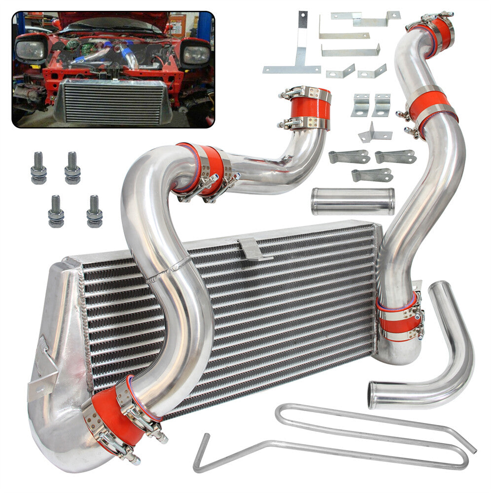 Turbo Bolt On Front Mount Intercooler Kit for Mazda RX7 RX-7 FD3S FD3 93-97 Red