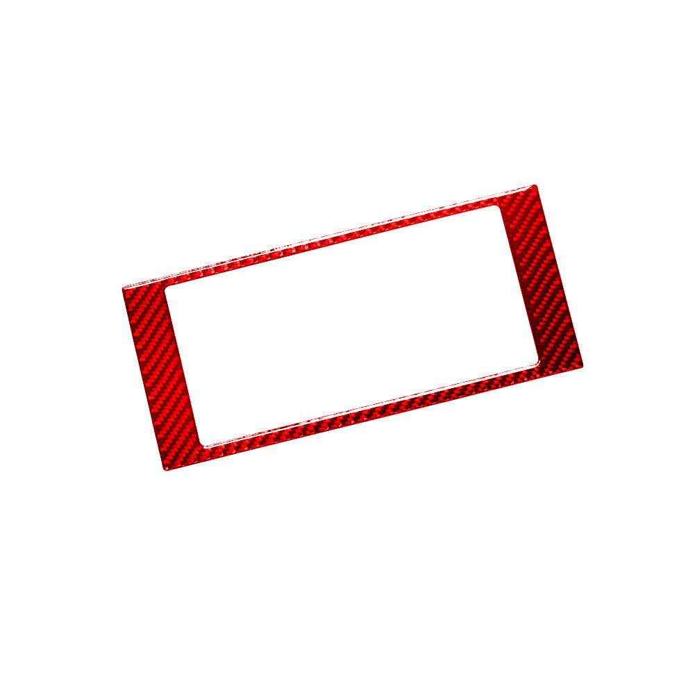 Red Carbon Fiber Radio Surround Control Frame Trim for Jeep for Wrangler 2007-2010