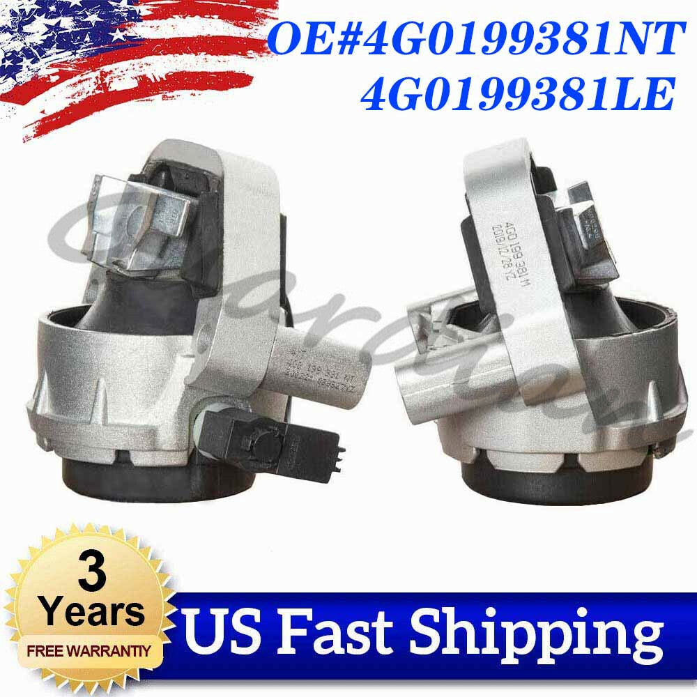 1 Pair L+R Engine Mounts for Audi A6 A7 3.0L V6 A/T Quattro 3.0L 2012-2018 13 14