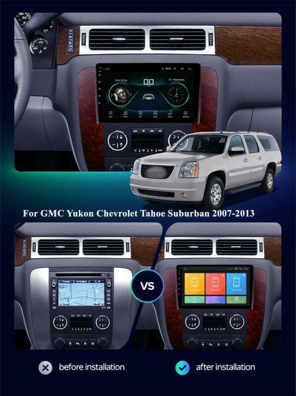 for Chevy Tahoe Suburban for GMC for Yukon Android 10.1 Radio GPS 9 Stereo FM 2007-2013
