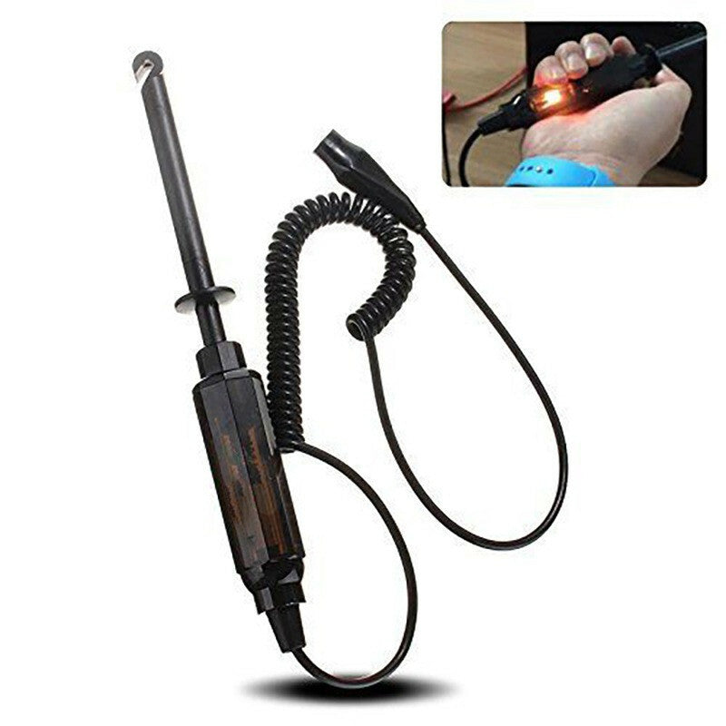 Car Wire Line Voltage Circuit Tester 6V/12V/24V DC Hook Probe Test Light Pencil