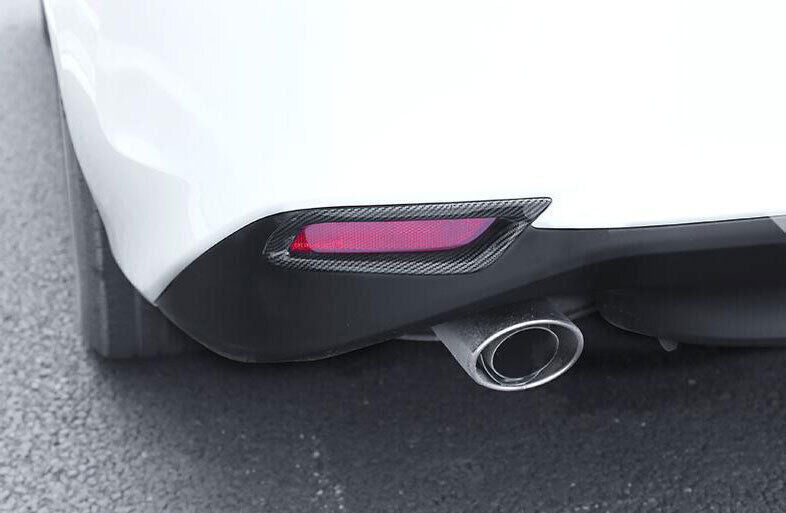 Carbon Fiber ABS Car Rear Fog Light Lamp Cover Trim Fit for Toyota for Camry 2018-23