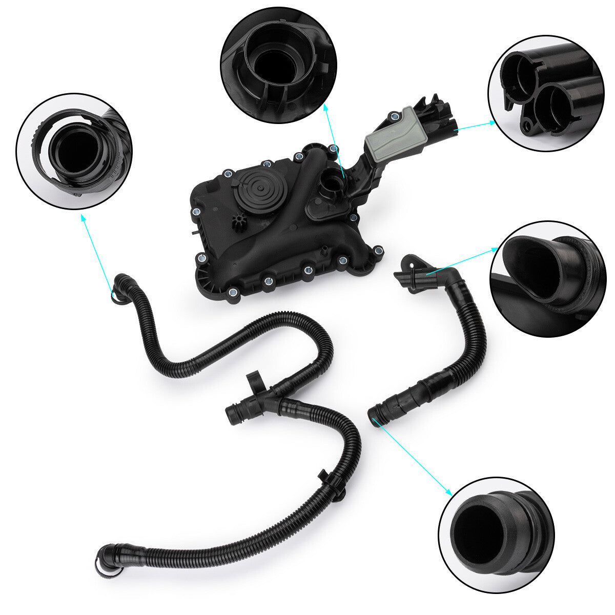 PCV oil separator valve 06E103547AB is suitable for Volkswagen Touareg, for Audi for A4 quattro S4, for A5 , A7 3.0T