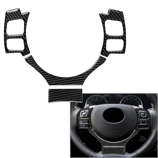 for Lexus IS250 NX200 200t 300h 4x Carbon Fiber Steering Wheel Cover Trim Type C
