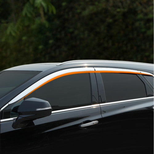 4X Chrome Window Visor Vent Shade Rain Guard Deflector for Cadillac XT5 17-2021