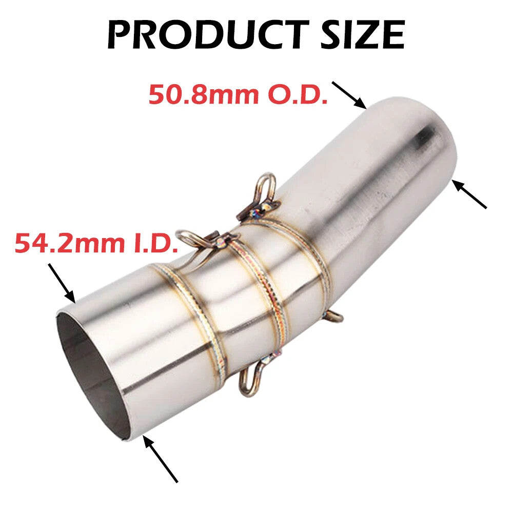 Exhaust Middle Pipe for BMW F650GS F700 F800 GS Slip On Link Pipe Connect Tube
