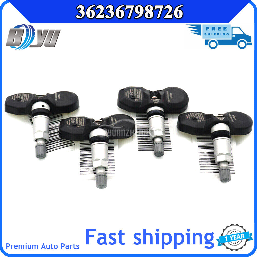 4 TPMS tire pressure sensors suitable for BMW 328i, 335i, 528i, 550i, 750i, 760Li (models 36236798726-)