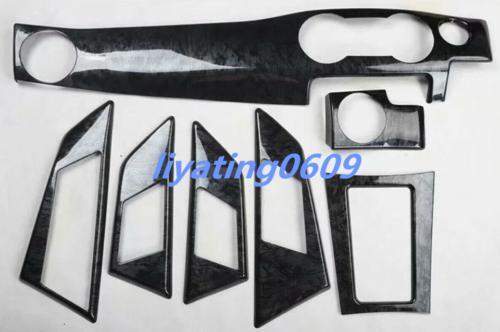 7-piece Black Wood Grain Interior Trim Kit for Mercedes-Benz GLK 2013-2015