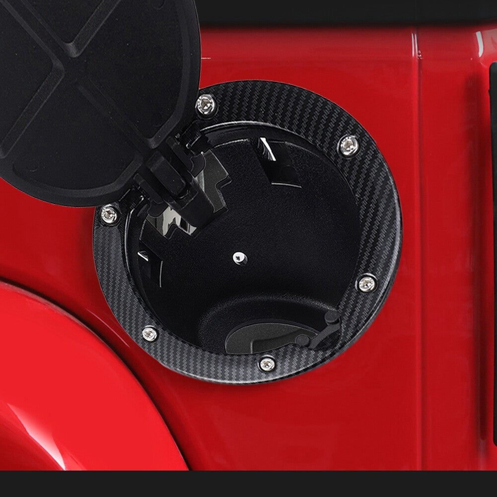 Car Fuel Filler Door Cover Gas Tank Cap Fit for Wrangler JK 2006-2018 Aluminum
