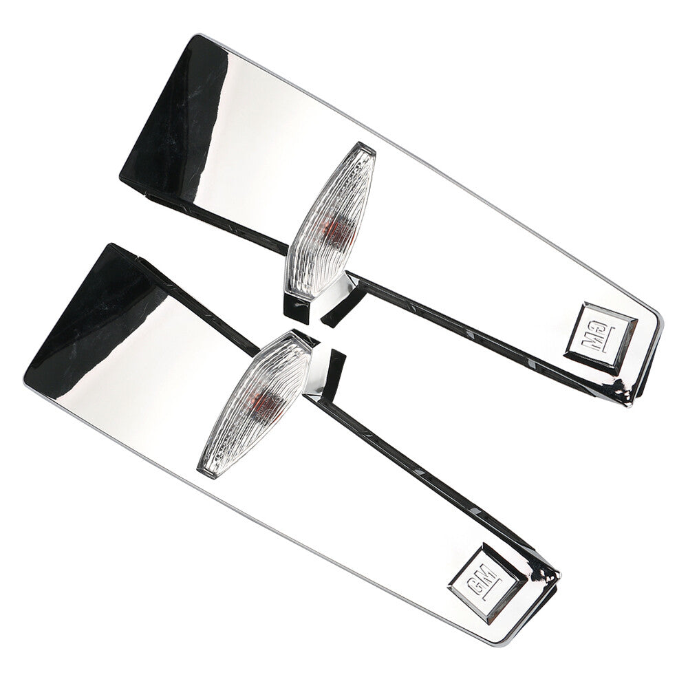 Set of 2 For 2010-2012 for Cadillac SRX Left Right Fender Chrome Turn Signal Light