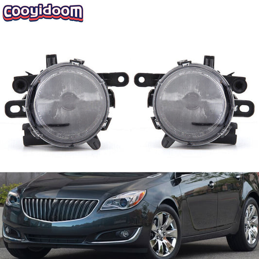 Pair Clear Front bumper Fog Light Lamp for Buick Regal 2014 2015 2016 2017