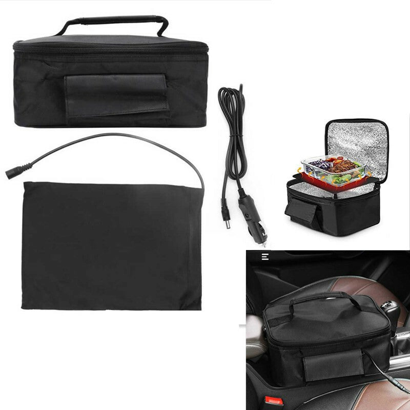 Car Heating Bag Meal Food Warmer Container Heated Lunch Box Insulation Package