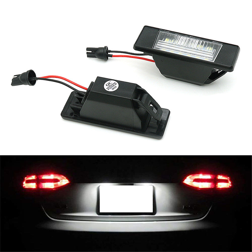 2Pcs Rear LED Number License Plate Light Lamp for Infiniti Q50 2013-2020 / for Nissan