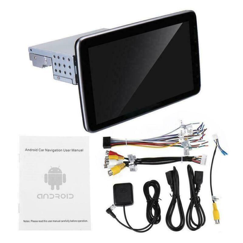 GPS Navigation Radio Player 10.1 Android 9.1 Car Stereo Single Din WIFI Camera