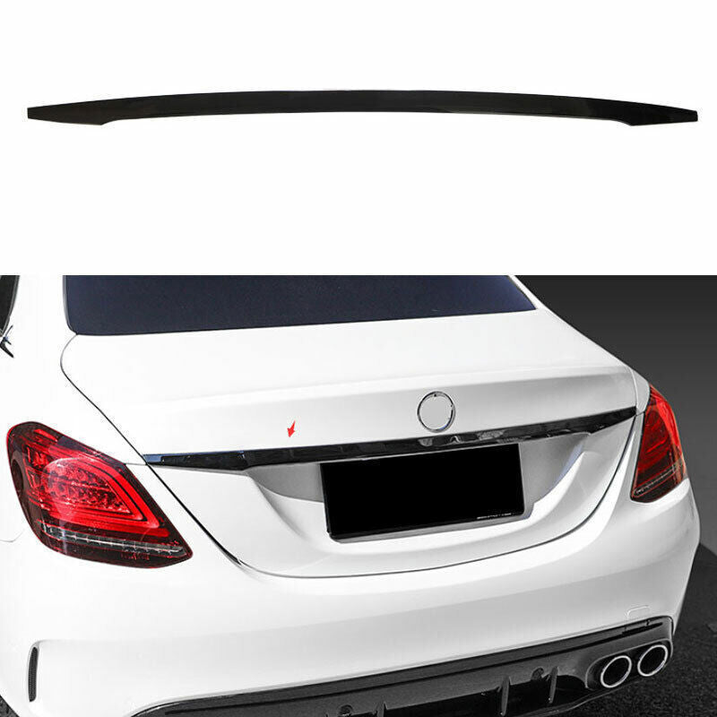 For 2015-2021 for Benz C-Class W205 Black Bright Rear Tailgate Trunk Lid Cover Strip
