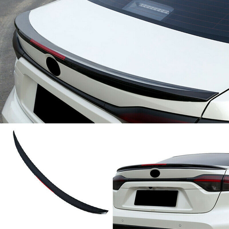 for Toyota for Corolla 2019-2022 Glossy black Rear Tail Trunk Spoiler Wing Lip Trim