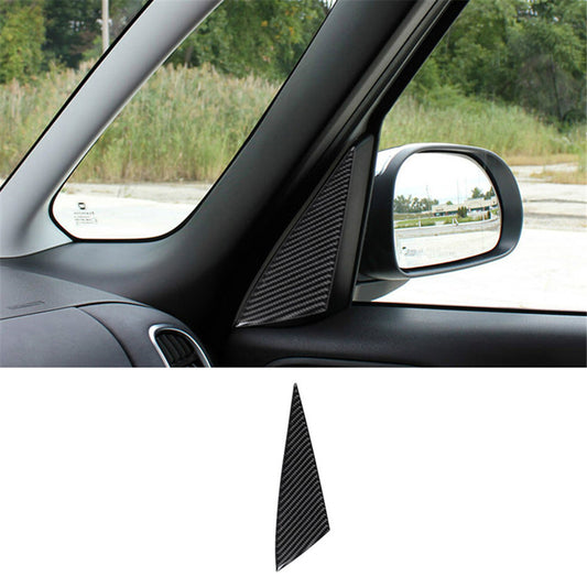 Carbon Fiber Passenger side door Pillar Panel Cover Trim for Fiat 500L 2014-2017