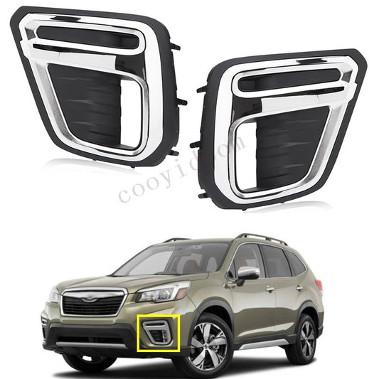 for Subaru Forester 2019 2020 2021 Front bumper Fog Light Covers Pair