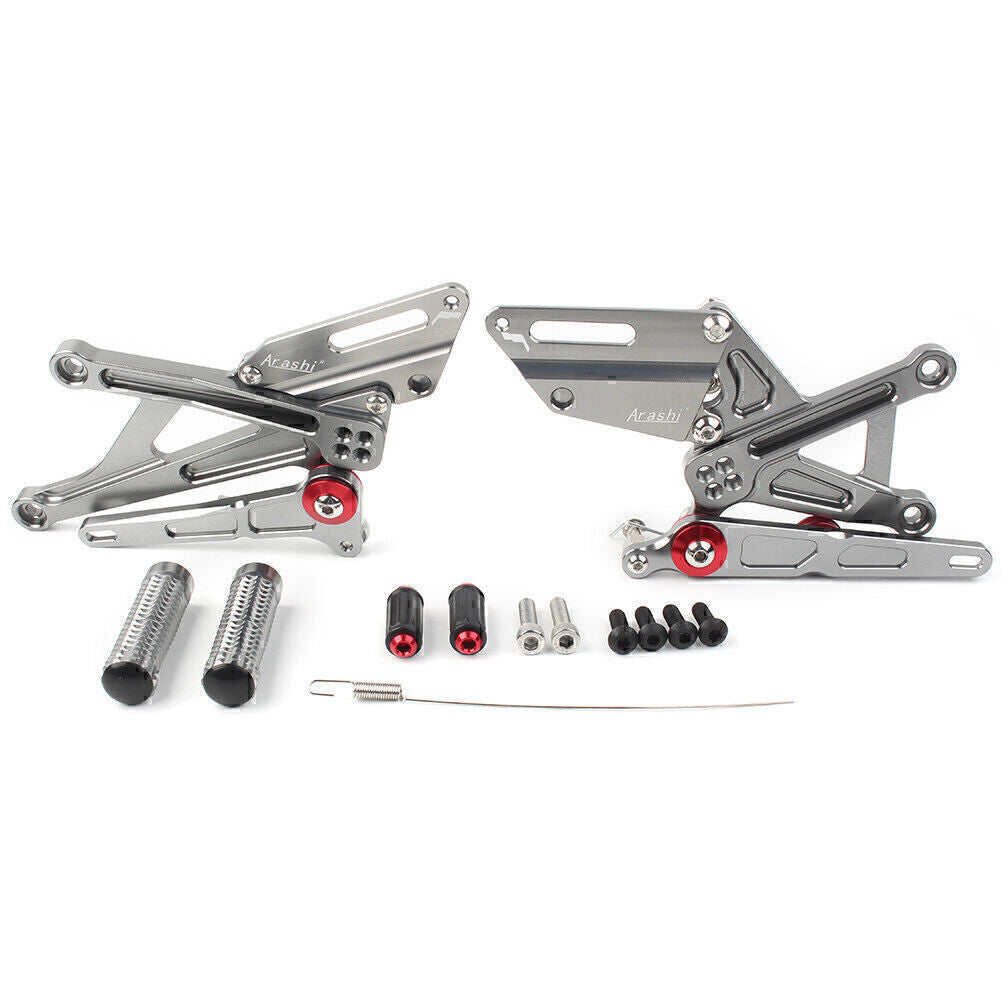 Rear Foot Peg Rear Footrest Pedal Pads for Honda Goldwing GL1800 2015-2018 Set