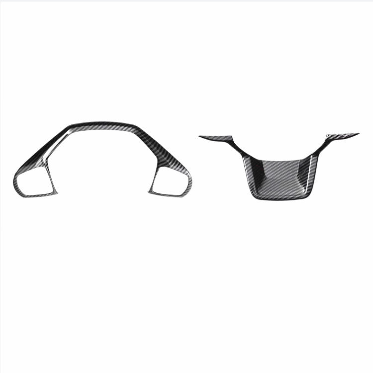 Carbon Fiber Car Steering Wheel Trim 2pcs  for ford  Explorer 2020-2025