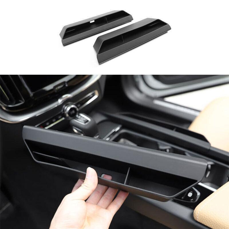 Matte Black Central Console for Seat Side Storage Box Fit for Volvo S60 2019-2023