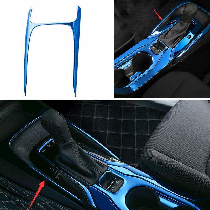 for Toyota for Corolla 2020-2023 Blue Titanium Center Console Gear Shift Frame Trim
