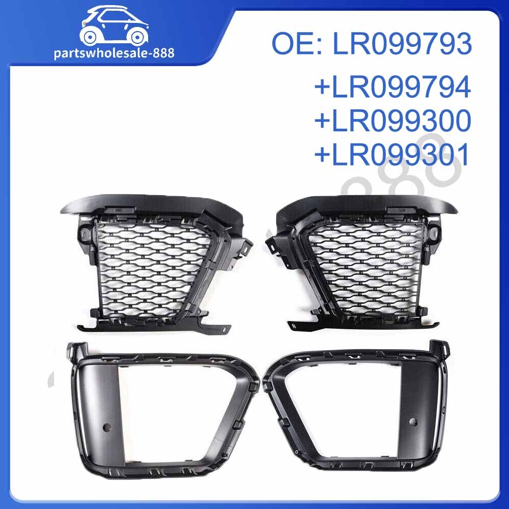 Front Bumper Left Right Vent Mesh Grille Fit For 2018-2019 LR for Range Rover Sport