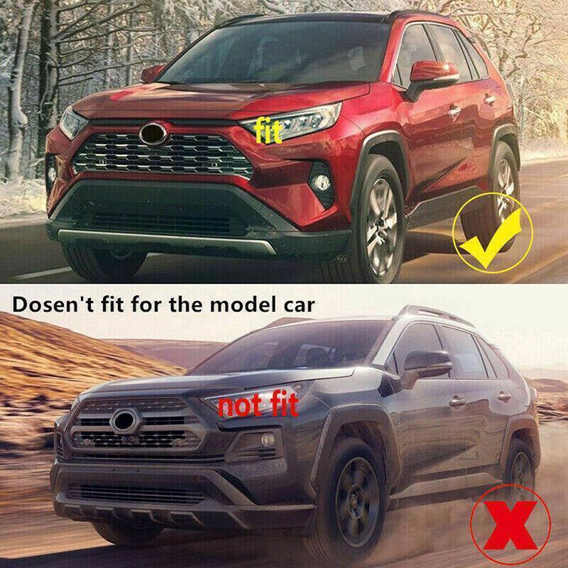 for Toyota RAV4 2019-23 Chrome Front bumper Fog Light Lamp Cover spoiler Trim 2X
