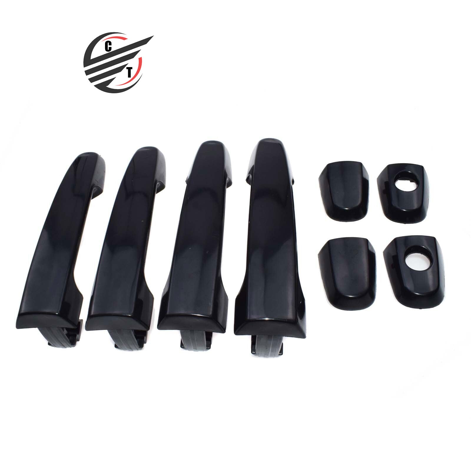 for TOYOTA for Camry Outside Door Handle Front Rear Left Right Smooth Black New 4pcs
