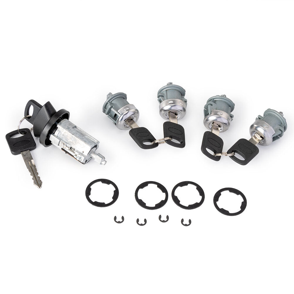 for Ford E Series Van Ignition Four Door Lock Cylinder Tumbler Barrel Set 4 Keys